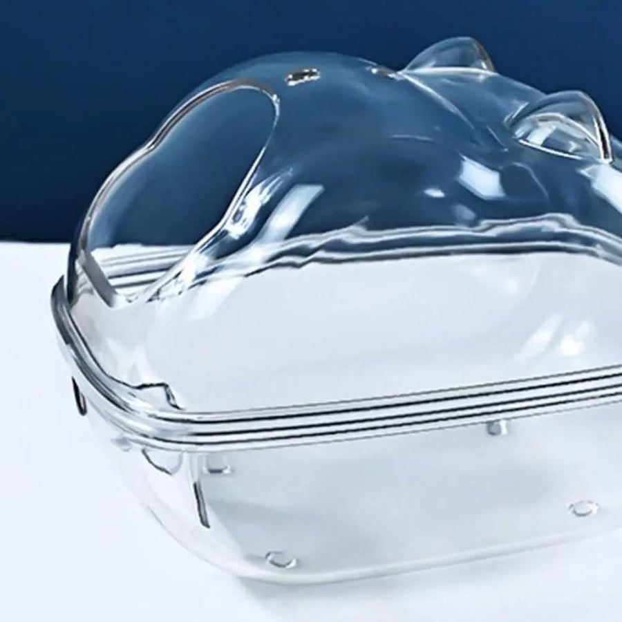Yiran Furniture Transparente Hamster Badewanne aus Kunststoff für Sandbad und Maus Box in Transparent - Bild 2
