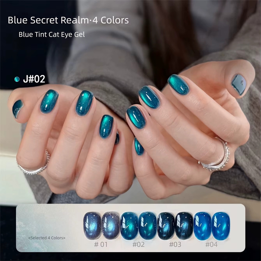 MIANEL Blue Secret Realm Gel-Nagellack, 10 ml, Blau, Schimmernd - Bild 2