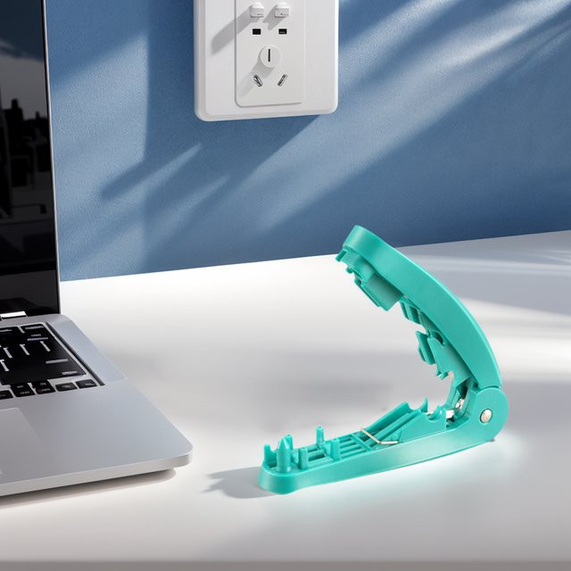 4-in-1 RJ45 Netzwerkkabel-Werkzeug mit Schneid-, Abisolier-, Entwirr- und Richtfunktion in Grün und Türkis - Bild 1