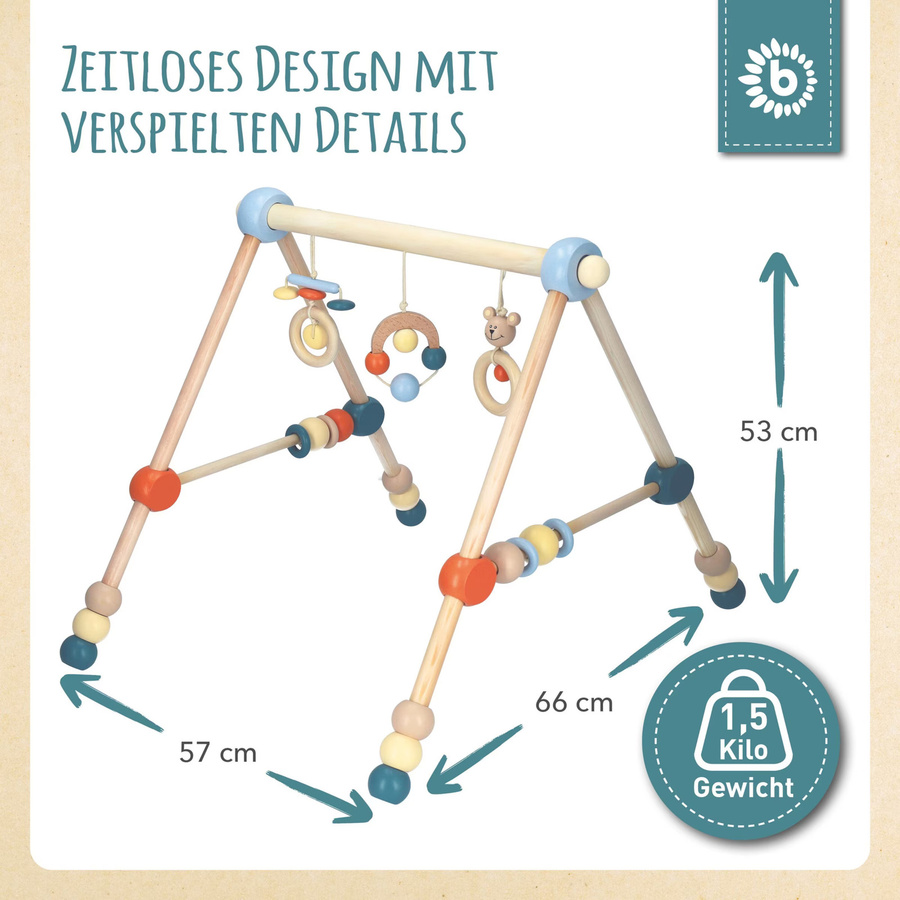 Bieco Spielbogen aus Holz, höhenverstellbar, ab 0 Jahre - Bild 2