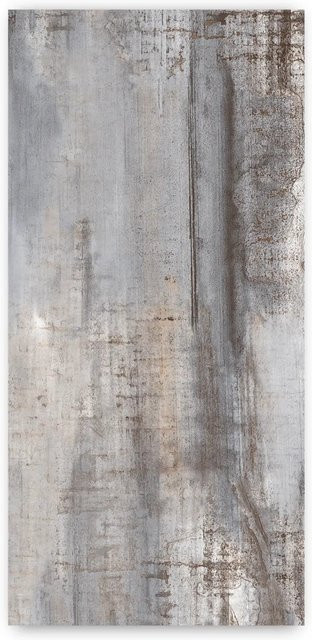 Walllux Duschrückwand aus Metall Loft Alu-Verbund in Metallgrau, B: 100 cm, H: 210 cm - Bild 1