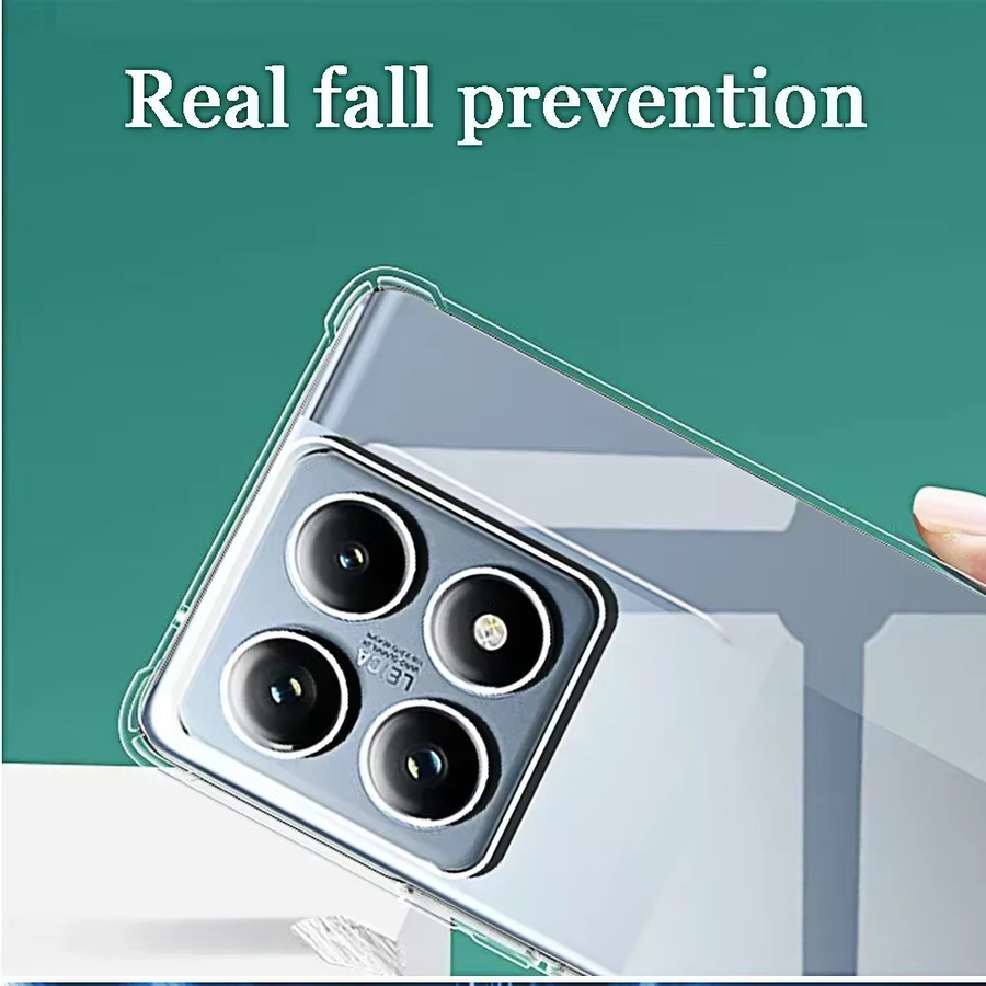 Stoßfeste Silikon Handyhülle für Xiaomi 14T Pro 13T 12T 11T in Transparent - Bild 4
