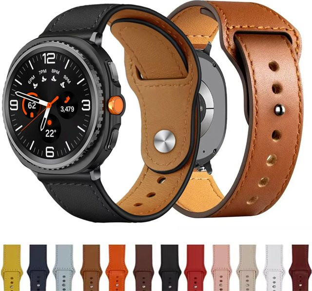 NEY Uhrenarmband Leder, Klassisch, Samsung Galaxy Watch 8/8 Classic - Bild 1