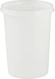 Hünersdorff Universaldose mit Stülpdeckel aus Kunststoff, Farbe: Beige oder Weiß, Volumen: 500 ml, Durchmesser: 9,5 cm, Höhe: 12,7 cm - Bild 1