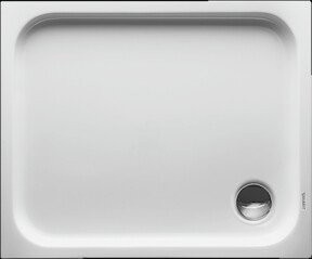 Duravit Rechteck-Duschwanne D-Code in Weiß mit Antislip-Funktion, B/T/H: 90 x 75 x 8,5 cm - Bild 1