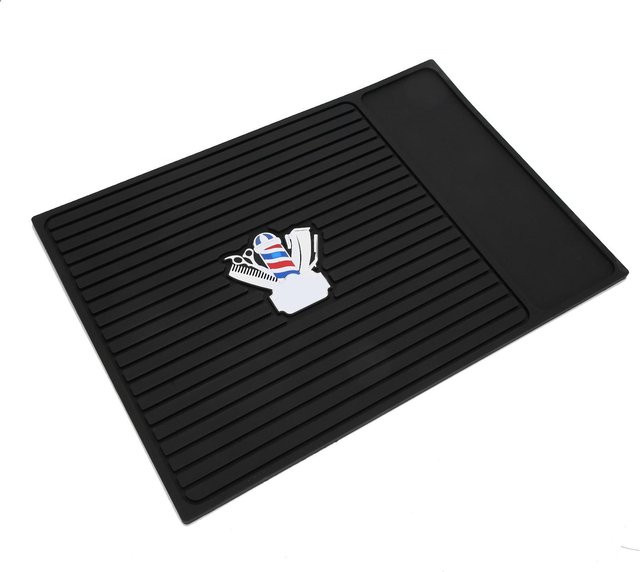 Koogeelife Silikon Anti-Rutsch Pad für elektrische Haarschneider und Clipper, Schwarz, B/T: 35,0 x 24,5 cm - Bild 1