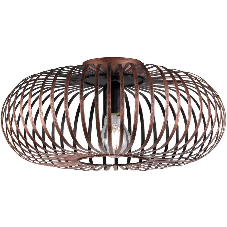 Trio Deckenleuchte Johann Kupfer antik aus Metall, H: 17 cm, B: 40 cm, T: 40 cm - Bild 2