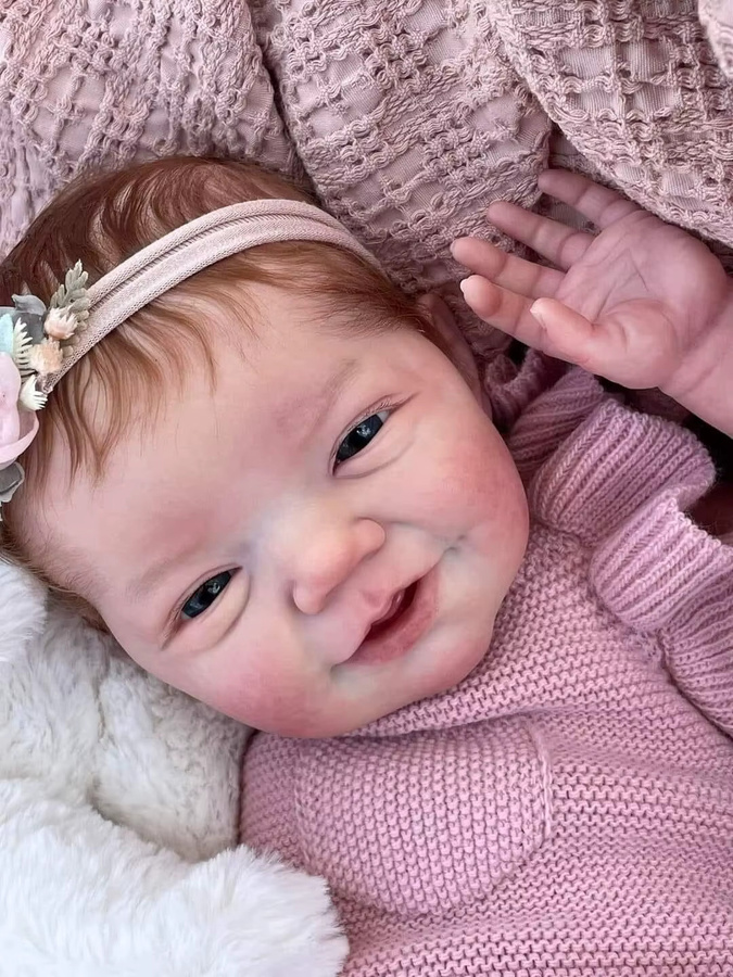 NPK 19-Zoll-Babypuppe, mit weichem Körper, Rosa / Pink - Bild 1