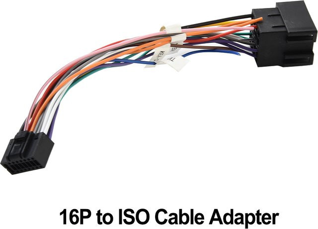 Universal Auto Stereo Radio 16 Pin ISO Kabel Adapter Stecker auf Buchse in Multicolour - Bild 1