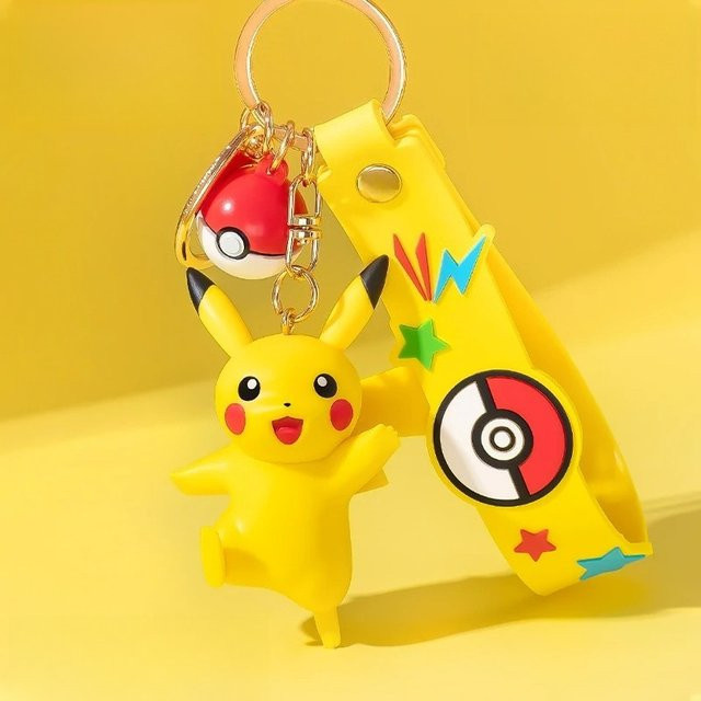 Potdemiel Pokémon Pikachu Gengar Meowth Figuren, Schlüsselanhänger - Bild 1