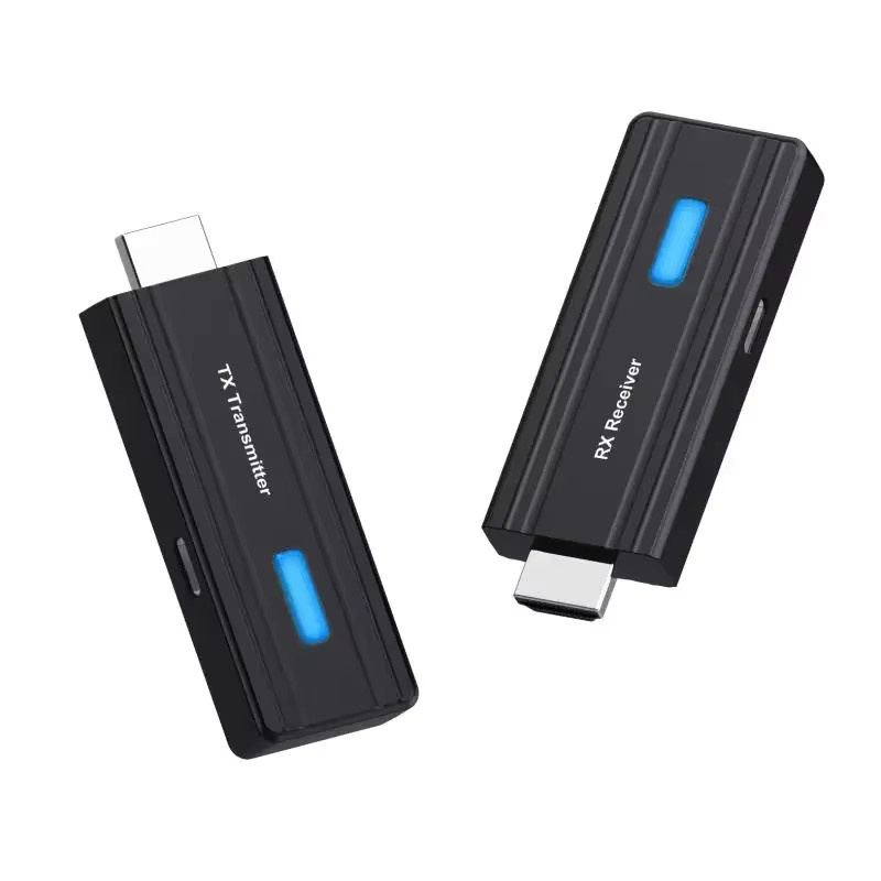 KEBIDUMEI Drahtloser HDMI Video Sender und Empfänger Extender, Media Streamer Display Adapter in Schwarz für Kamera, Laptop und PC zu TV - Bild 7