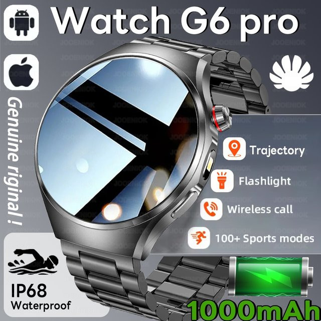 ChiBear Smartwatch, Silber, Edelstahl, Herren - Bild 1