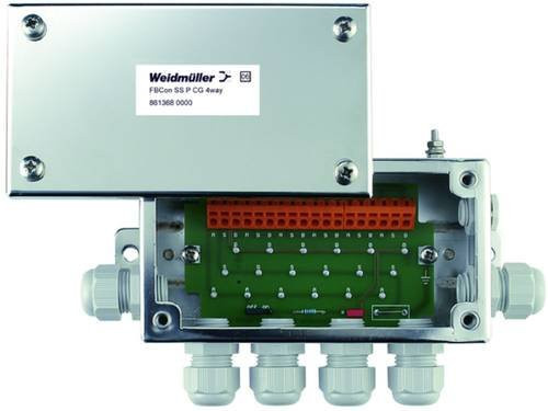 Weidmüller FBCON SS PCG 4WAY 8613680000 Sensor/Aktorbox passiv PROFIBUS-PA Standardverteiler EEx(ia) aus Edelstahl in Silber - Bild 1