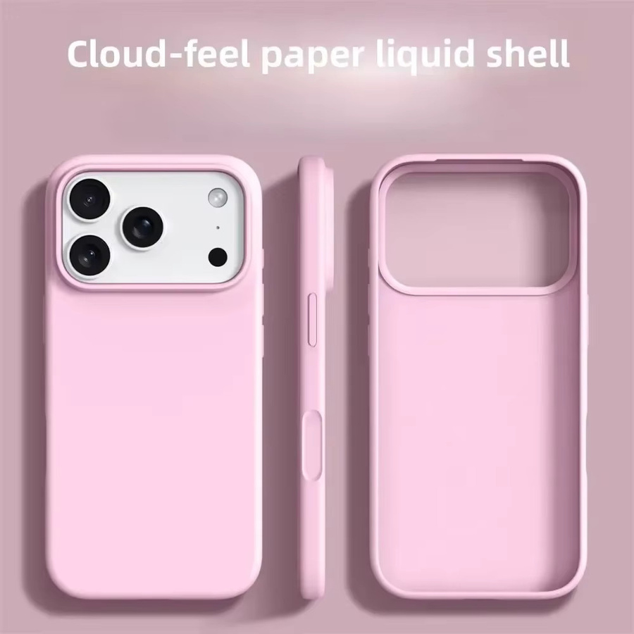 Stoßfeste Flüssig-Silikon Handyhülle für Apple iPhone 17 16 15 14 13 Pro Max in Pink - Bild 4