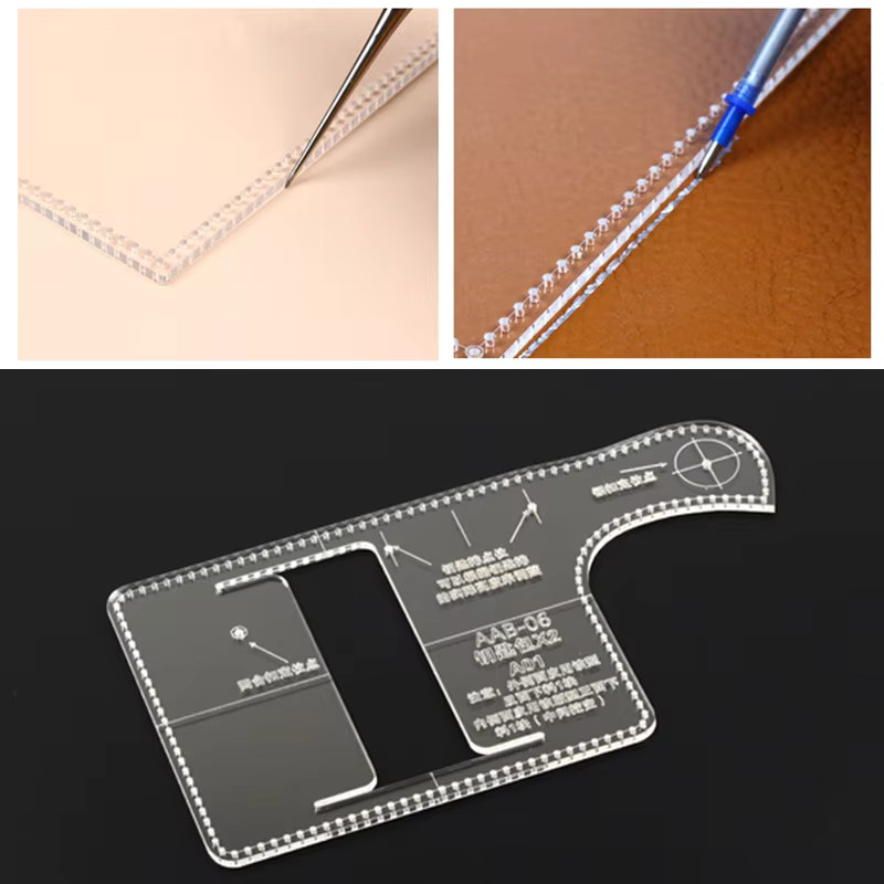 YOMDID Acryl-Schlüsselanhänger-Verpackungsbeutel und Werkzeugform für Lederarbeiten, transparent - Bild 2