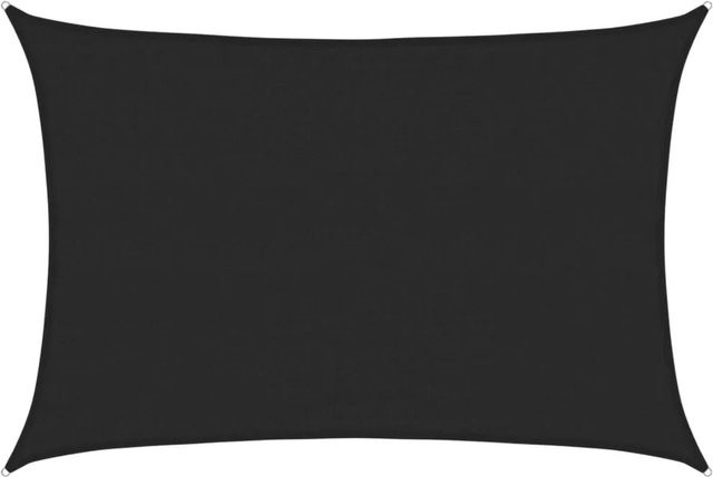 vidaXL Sonnensegel aus HDPE in Schwarz, B/T: 3,5 x 4,5 m - Bild 1