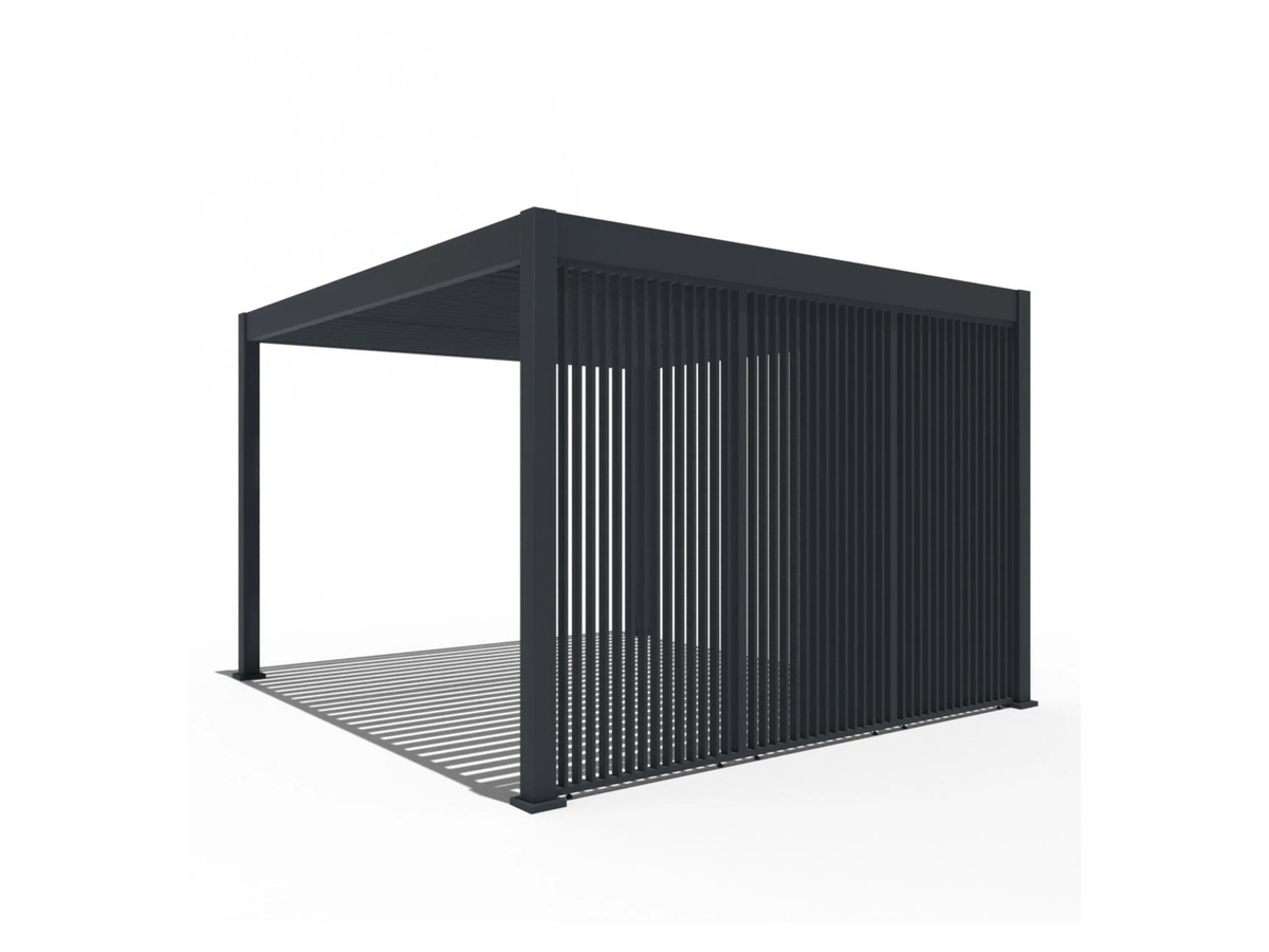 PERGOLINE Seitenwandpaneel Trumpf + Superior vertikal in Anthrazit, Breite: 0,93 m - Bild 3