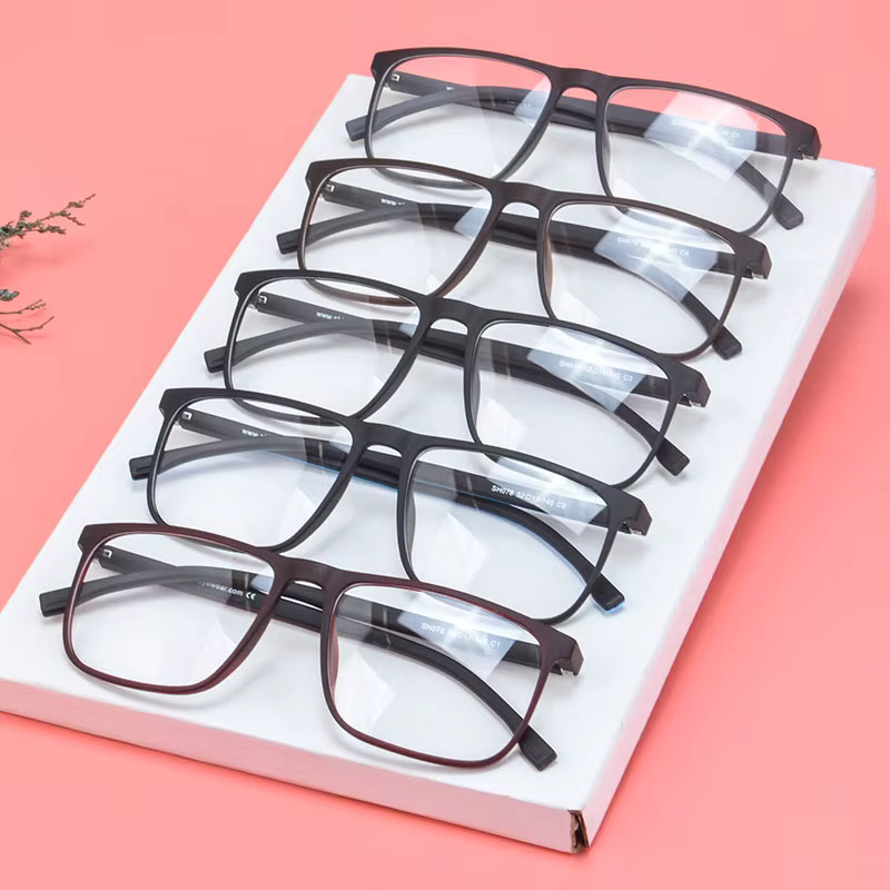 SHINU Lesebrille, Vollrand, rechteckig, Kunststoff, schwarz, Männer - Bild 2