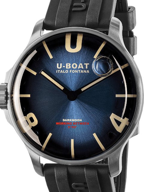 U-Boat Herrenuhr, Quarz, Edelstahl, Blau, 44 mm, 5 ATM - Bild 1