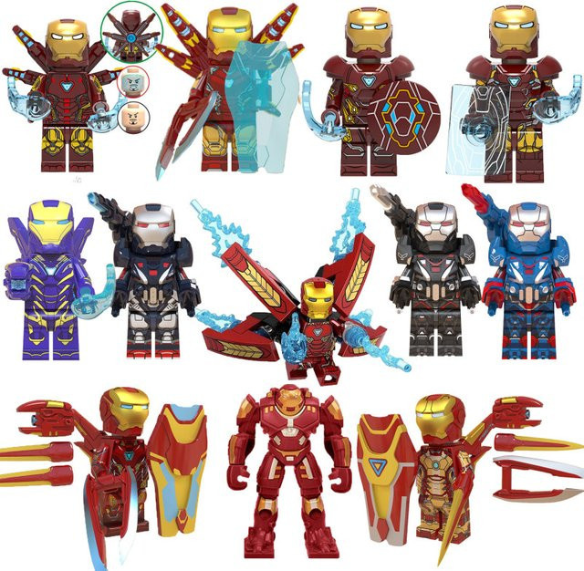 Bandai Marvel Iron Man Avengers Minifiguren, Montage-Display-Spielzeug - Bild 1