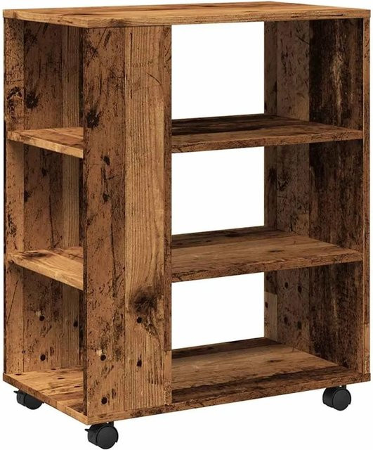 vidaXL Rollcontainer in Altholz-Optik, Farbe Braun, B/T/H: 60 x 35 x 75 cm - Bild 1
