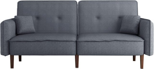 HTI-Living Schlafsofa Amrei in Grau mit Schlafmöglichkeit und Stoffbezug - Bild 1