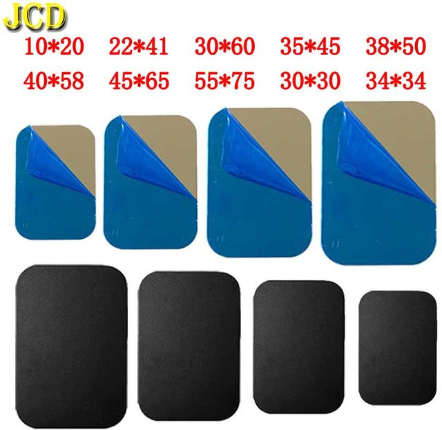 JCD 10er Set Metallplatten Aufkleber als magnetische Halterung für dein Smartphone wie iPhone, Xiaomi, Huawei oder Samsung - Bild 1