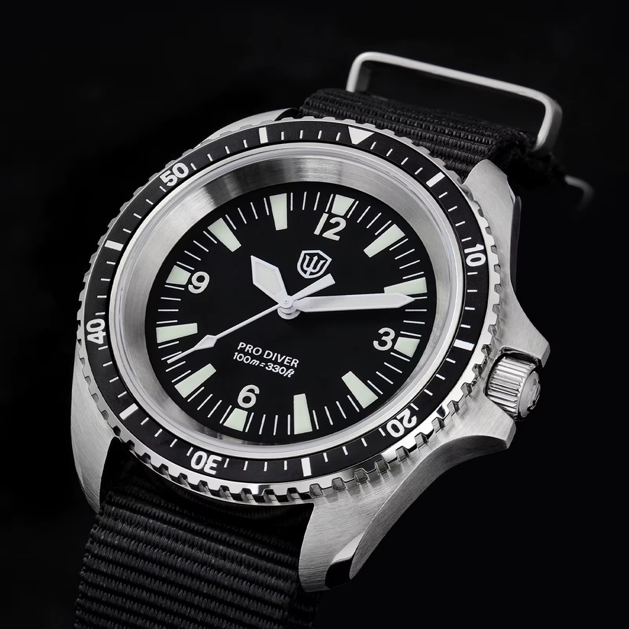 Watchdives Armbanduhr, Quarz, Edelstahl, Saphirglas, 10 ATM, Herren - Bild 3