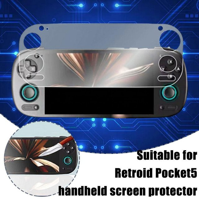Retroid Pocket 5 Display Schutzfolie Transparent für Retro Spielkonsole - Bild 1
