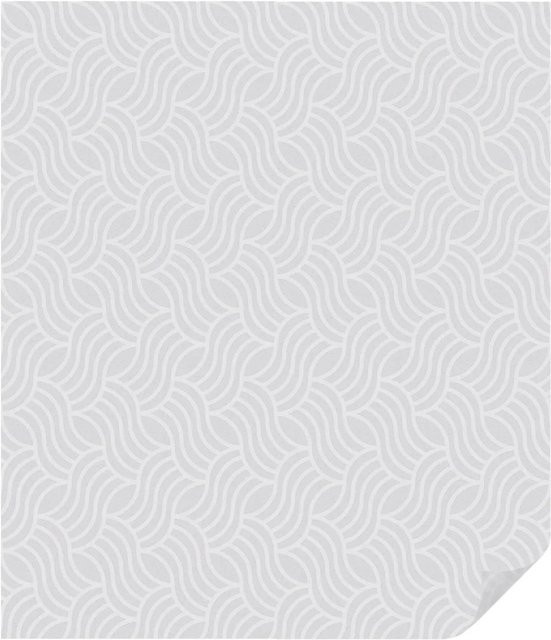 Tulup Fensterfolie Wellen Der Harmonie Sichtschutz selbstklebend Weiß B: 100 cm, H: 116 cm - Bild 1