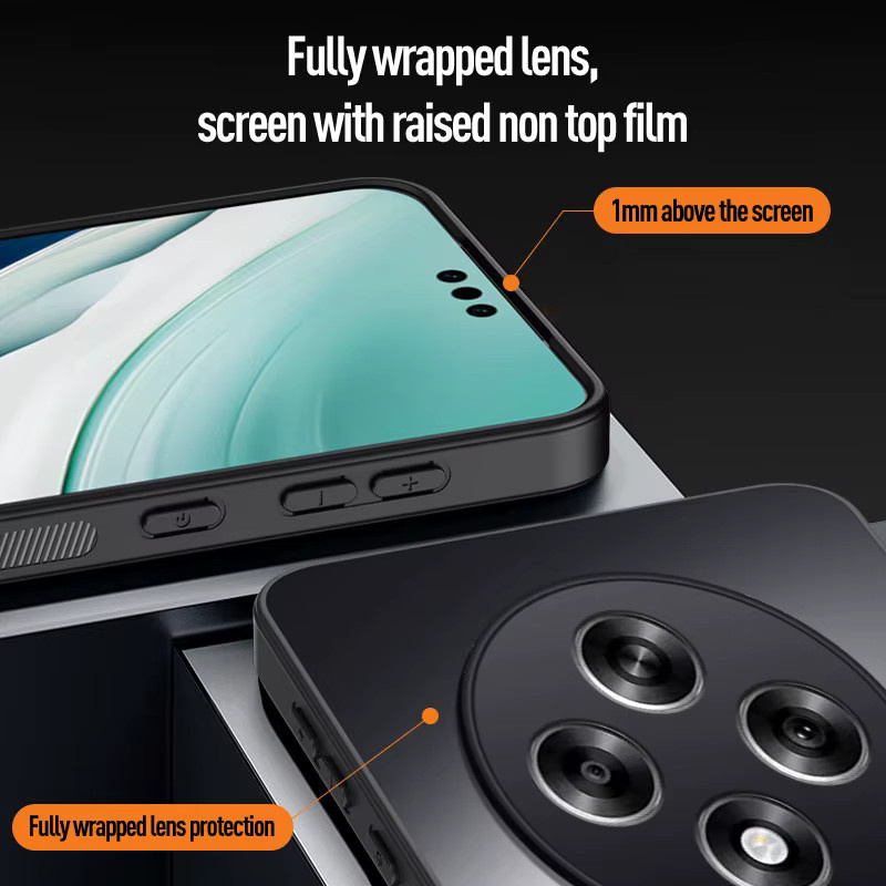 Mattierte Silikon-Schutzhülle für Oppo Reno, Find X und X Series in Schwarz - Bild 4