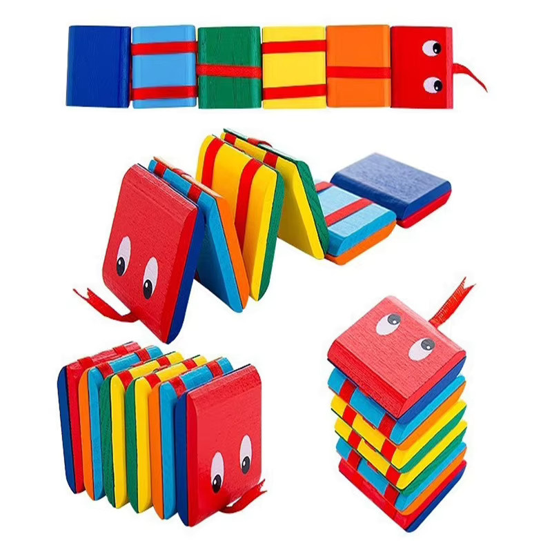 Meade Holzschlange, Jacobs Leiter, Puzzle Spielzeug - Bild 3
