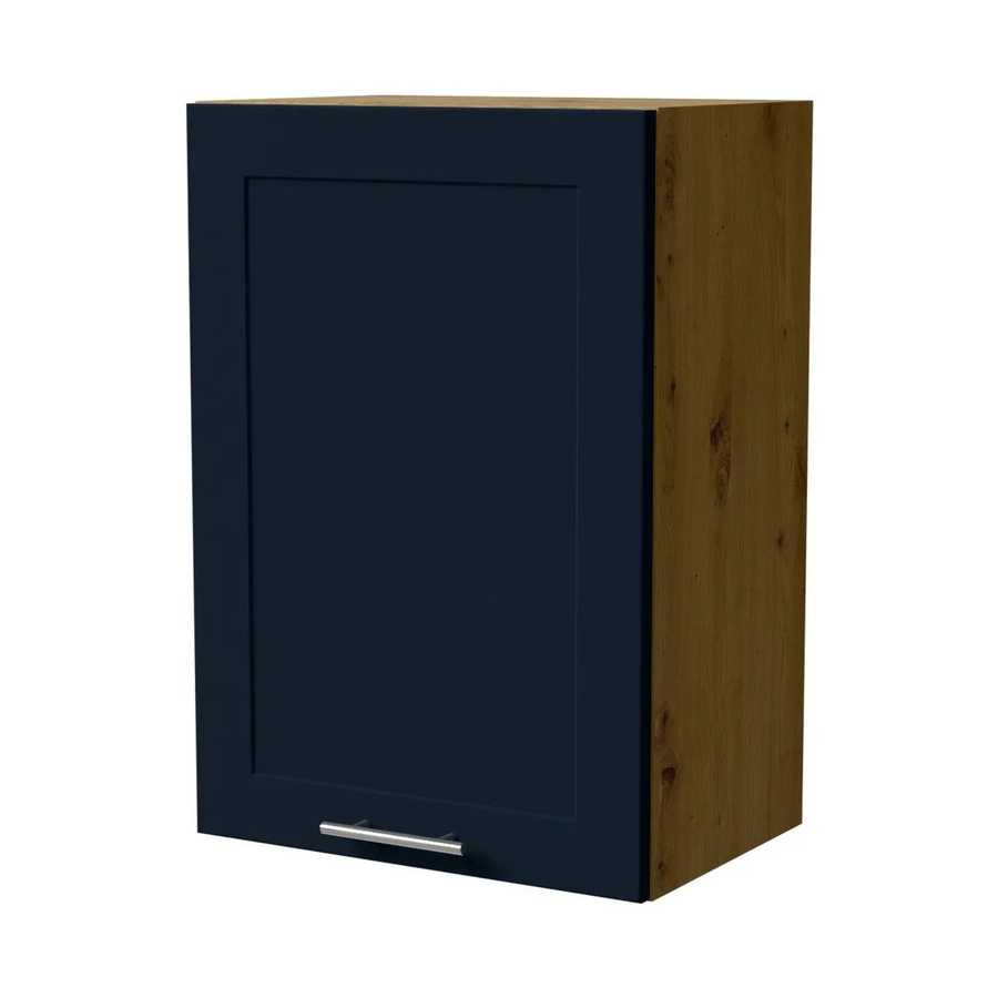 Feldmann-Wohnen Hängeschrank Oslo W2 Eiche Artisan und Indigo Matt mit Soft-Close-Türen, B/T/H: 50 x 32,5 x 72 cm - Bild 2
