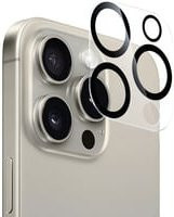 Nevox 3D Kameraschutzglas für iPhone 17 Pro in Schwarz und Transparent - Bild 1