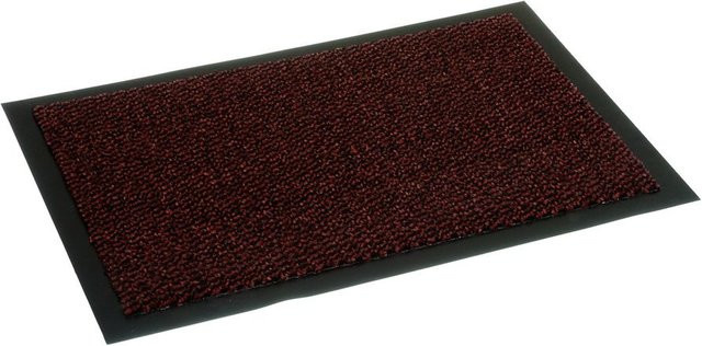 Schmutzfang Saphir Astra Rechteckiger Teppich in Rot und Braun aus Polypropylen mit rutschfester Unterseite - Bild 1