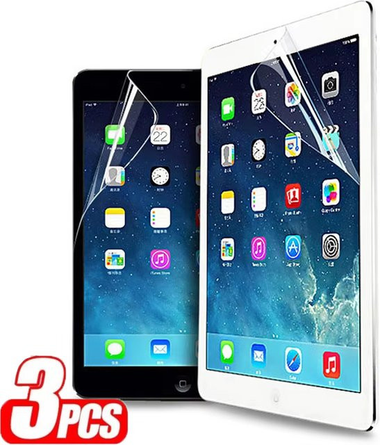 3er-Pack PET Weiche Displayschutzfolien für Apple iPad und iPad Air sowie iPad Pro, transparent - Bild 1