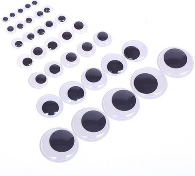 Lucky Sewing Googly Wackeln Augen, 20-teiliges Set, 8-20mm, Selbstklebend - Bild 1