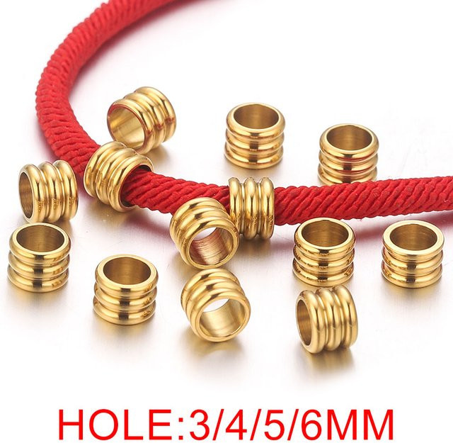 Alisaya Edelstahlperlen, Lochrohrperlen, 20er-Pack - Bild 1