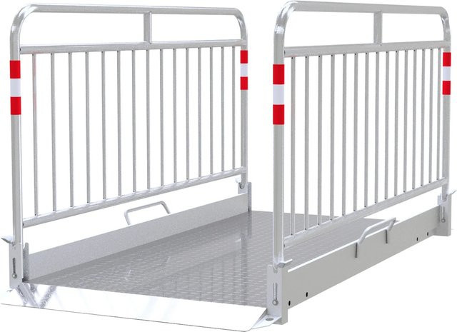 Schake Grabenbrücke Secure aus Aluminium in Silber, B/T/H: 100,0 x 220,0 cm - Bild 1