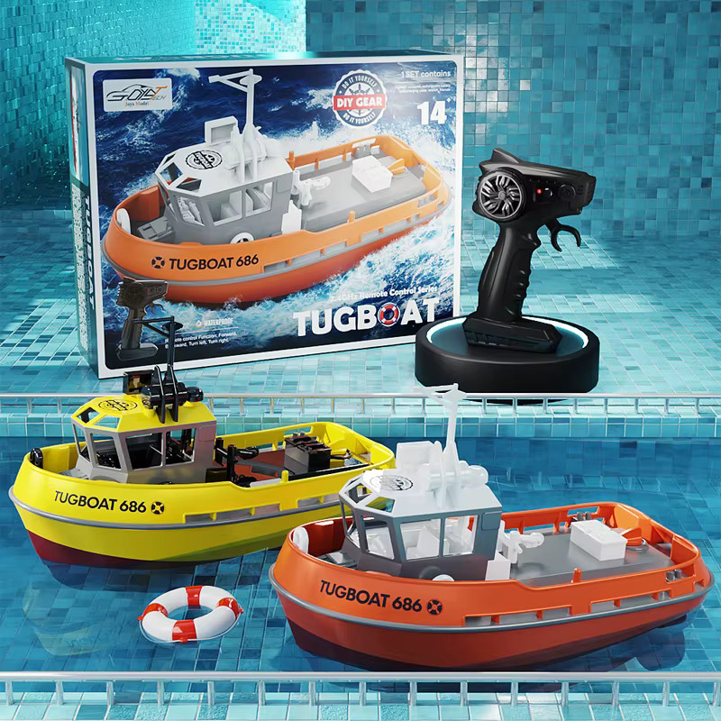 JIKEFUN RC Boot, Schlepper Modell, 1:72, ferngesteuert - Bild 3