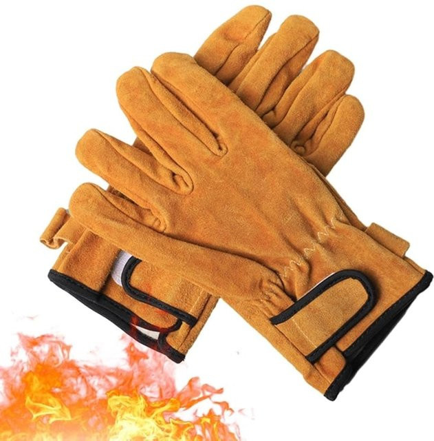 INMAICH Sicherheitshandschuhe aus Rindsleder, isolierte Winter-Arbeitshandschuhe für Gartenarbeit, Bau und Mechaniker - Bild 1
