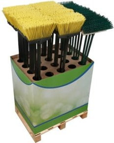 floraworld FWDisplay Classic Allroundbesen für Garten und Straße mit Kunststoff-Borsten, B/T/H: 44 x 33 x 120 cm - Bild 1