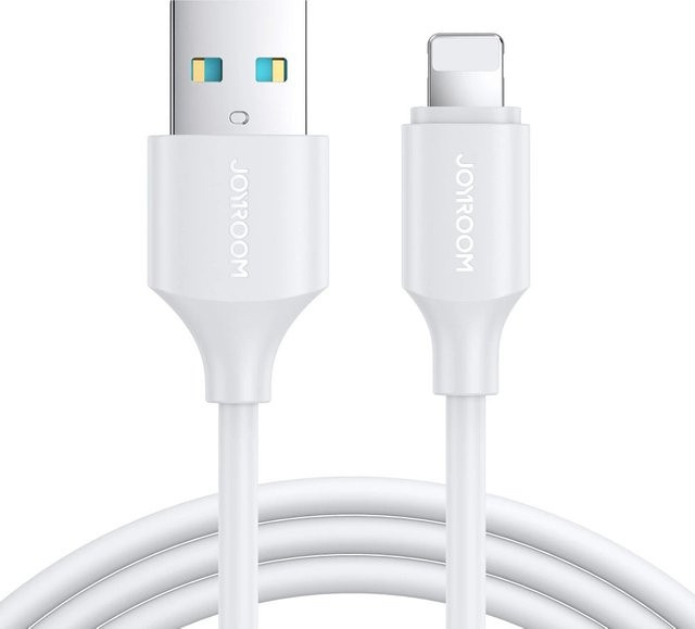 Joyroom USB-A auf Lightning Daten- und Ladekabel, 18W, Weiß, 1m - Bild 1
