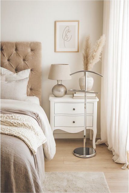 Herrendiener Laurenz von Möbel direkt online in Silber, Valet Stand aus Stahlrohr, H 112 cm x B 49 cm x T 28 cm - Bild 1