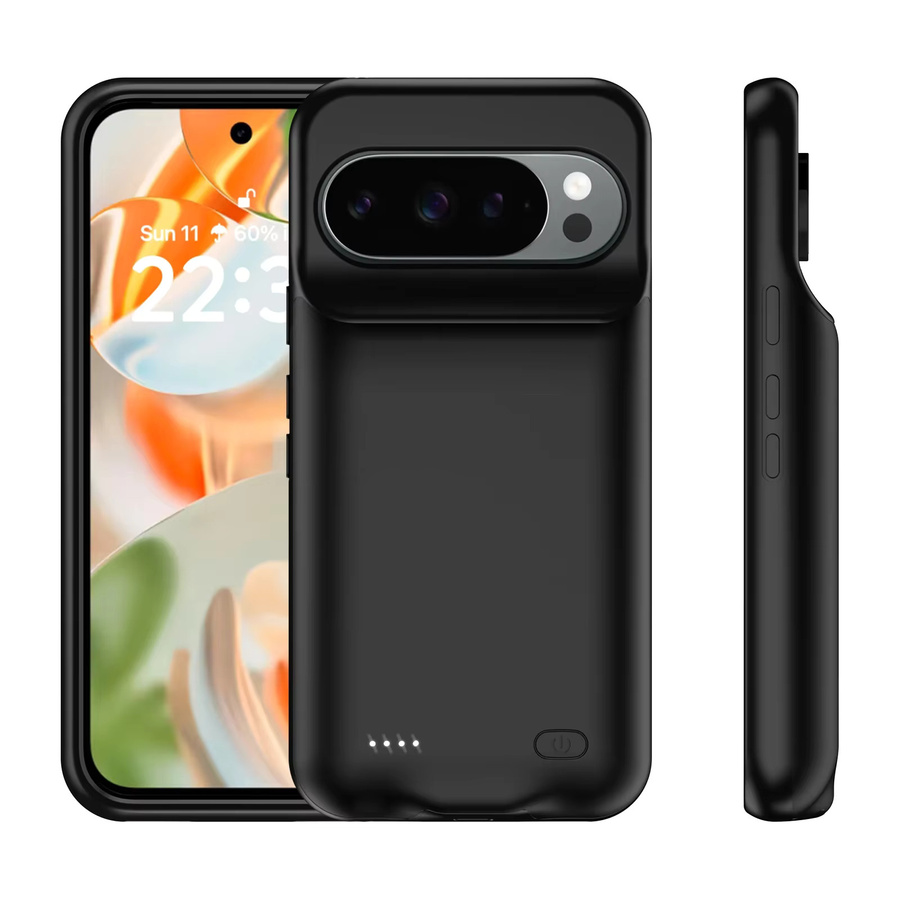 Fraternize Externe Powerbank und Schutzhülle für Google Pixel 9 10 Pro XL 9A in Schwarz - Bild 2