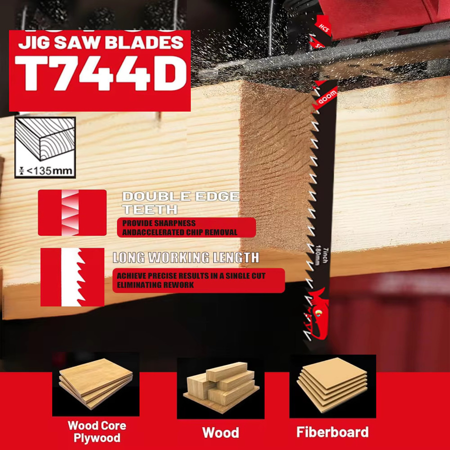 Ilong Stichsägeblätter für Holz, 7 Zoll, professionelle Sägeblätter für die Holzbearbeitung, 5/10/20er-Pack - Bild 4
