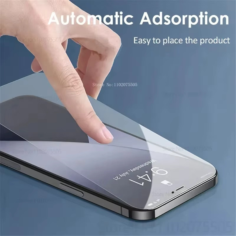 3er-Pack HKZS Displayschutzfolie aus mattem gehärtetem Glas für iPhone Modelle, Anti-Glare Schutzfolie in Transparent - Bild 4