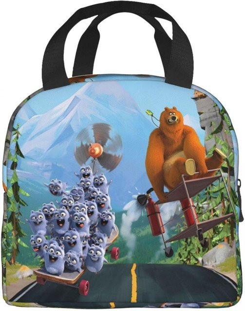 Isolierte Lunchbox mit Grizzy und den Lemmingen von Fancy Style Studio in Multicolour - Bild 1