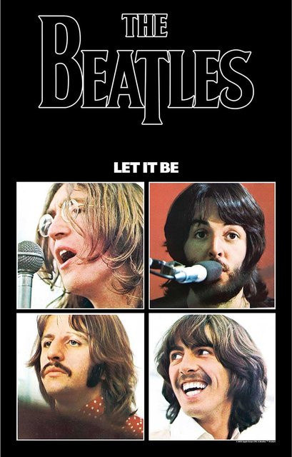 The Beatles Lass es Textilplakat in Schwarz aus Polyester mit Digitaldruck - Bild 1