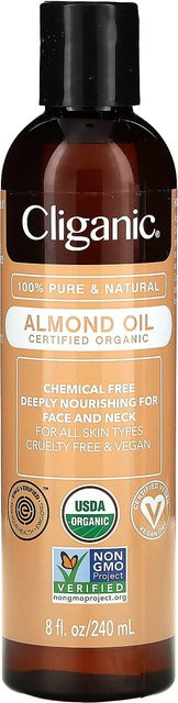 Cliganic Almond Oil, 240 ml, Gesicht und Körper - Bild 1